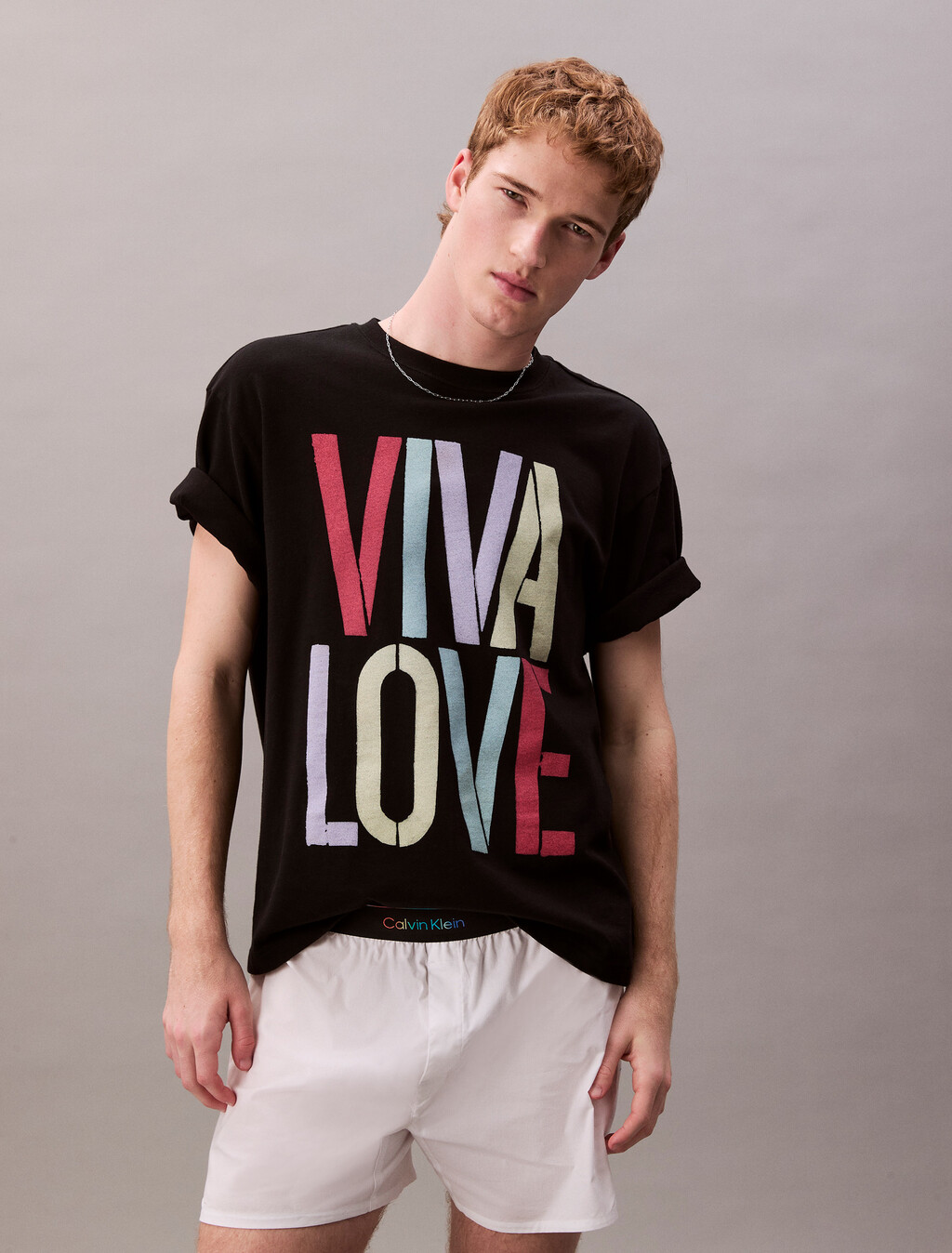 Pride Viva Love Graphic Relaxed T-Shirt, Black, hi-res
