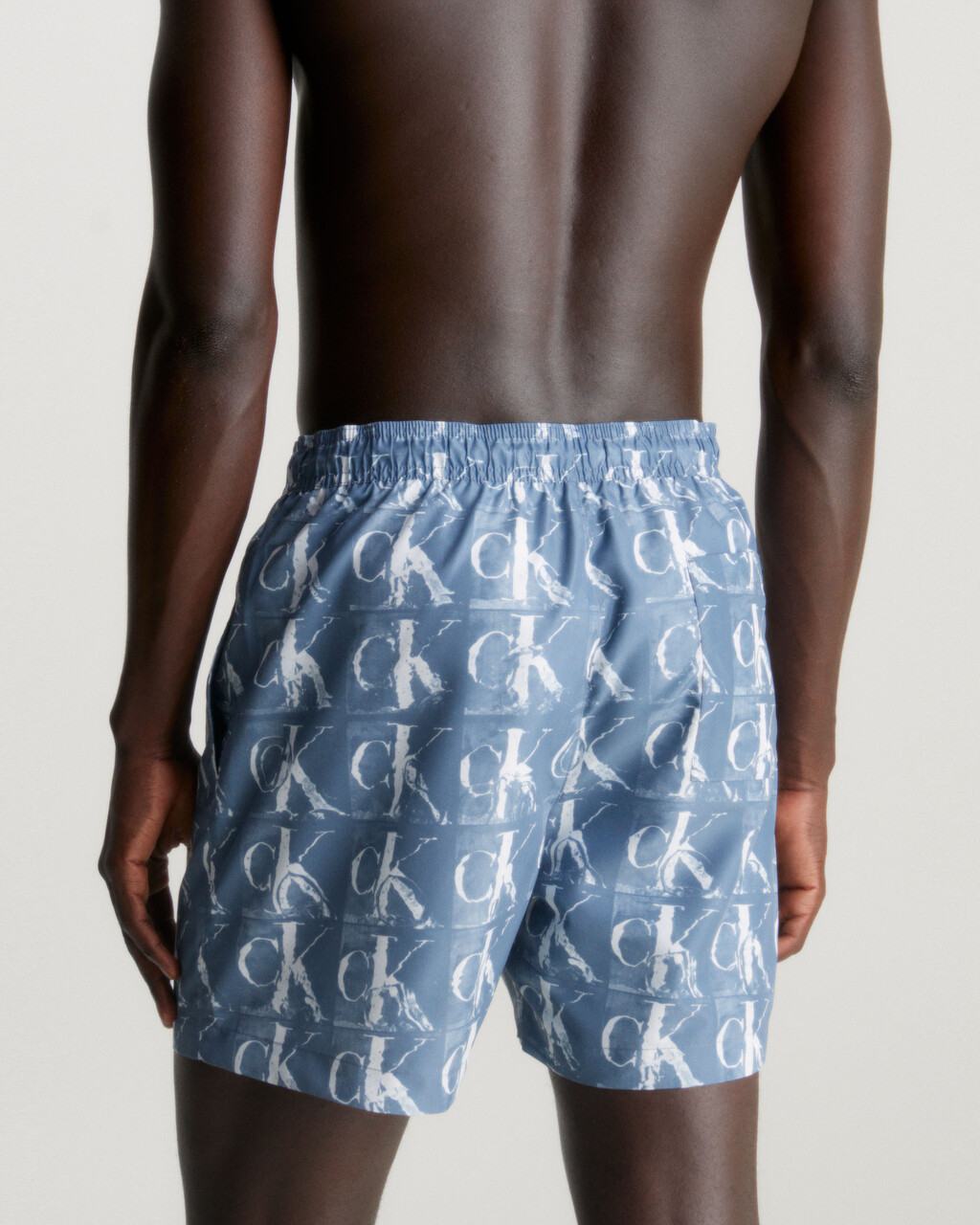 Calvin Klein 1996 Medium Drawstring Swim Shorts, Blue Ripple Ck Aop, hi-res