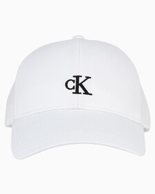 EMBROIDERED LOGO CARRYOVER CAP, BRIGHT WHITE, hi-res