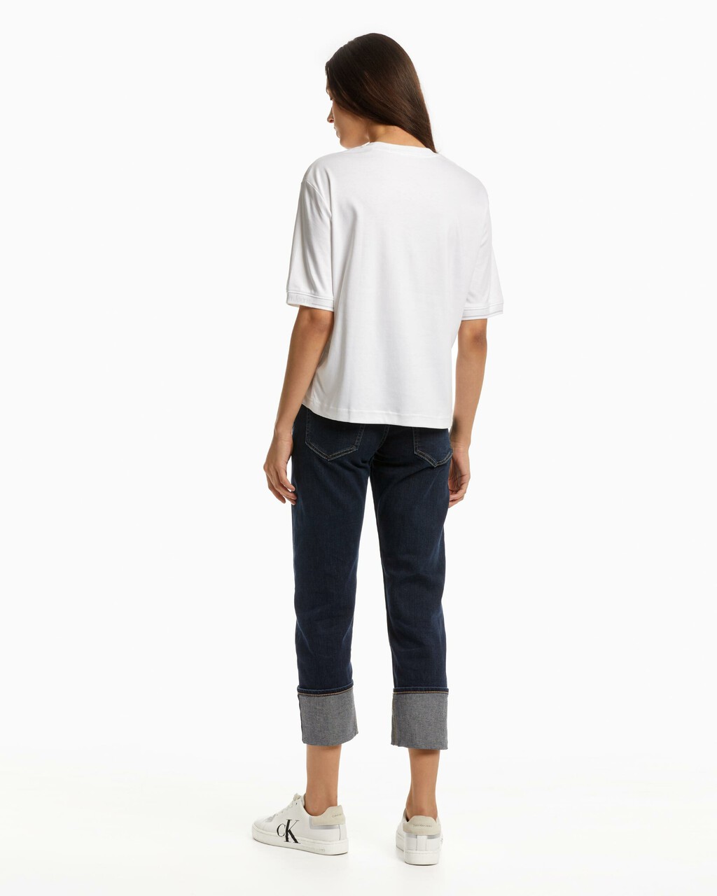 PREMIUM CAPSULE RELAXED FIT SWEATSHIRT, BRIGHT WHT, hi-res