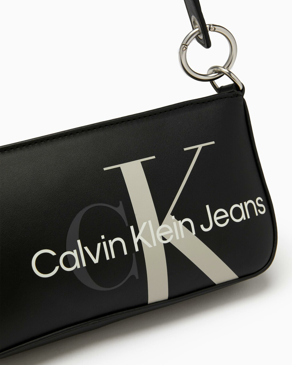 SCULPTED MONOGRAM SHOULDER BAG, BLACK, hi-res