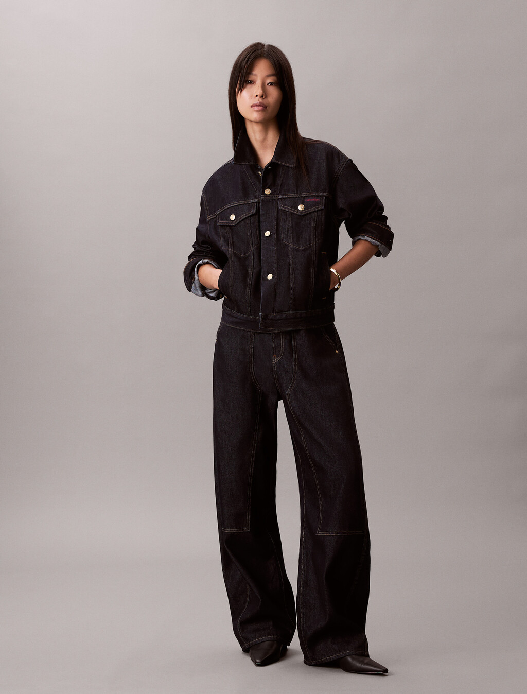 Lunar New Year Denim Trucker, LUNAR RINSE, hi-res