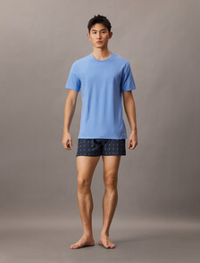 3 Pack Cotton Stretch Crewneck Tees, BUFF PINK/BAYOU/GLACIER, hi-res