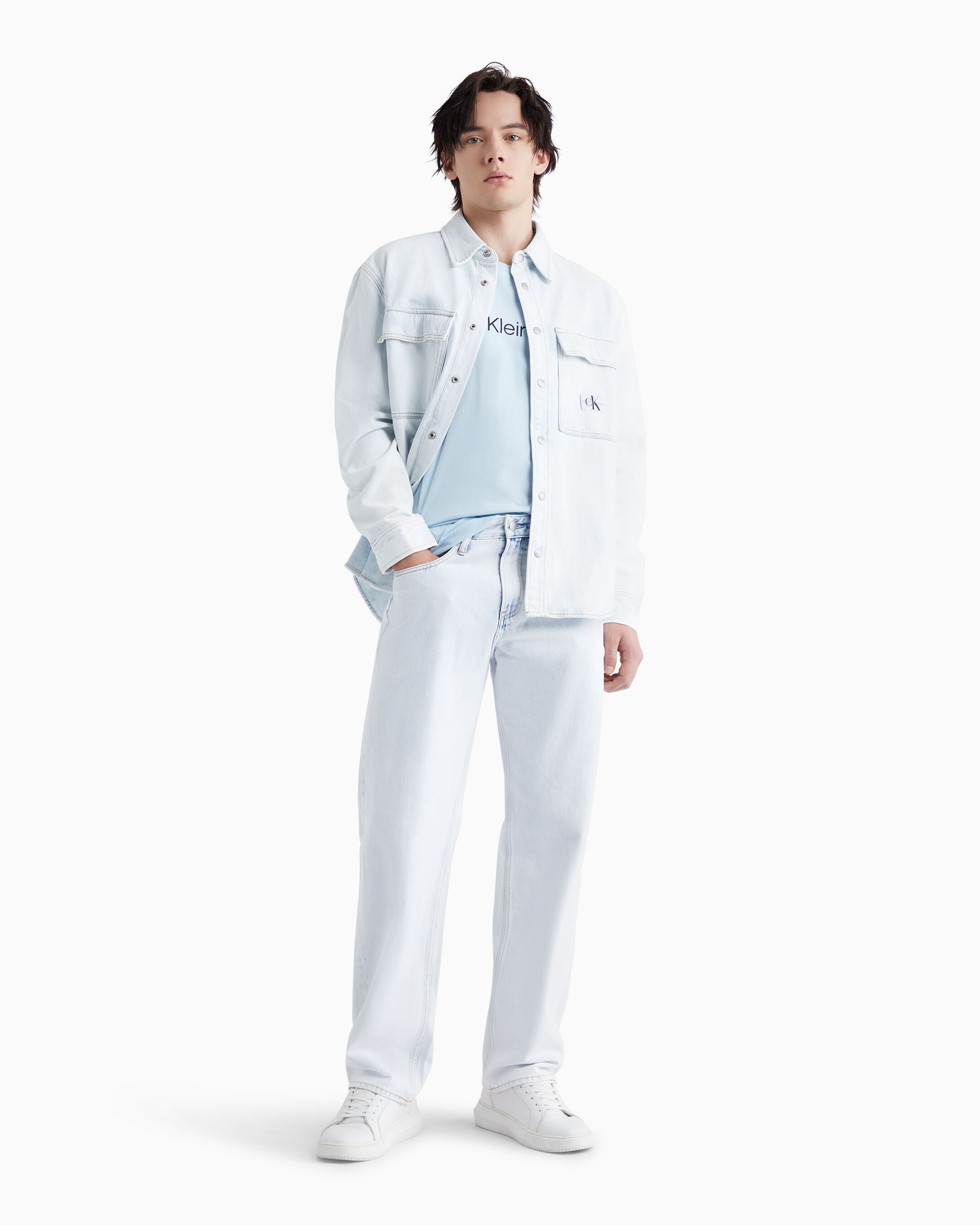 relaxed denim shirt