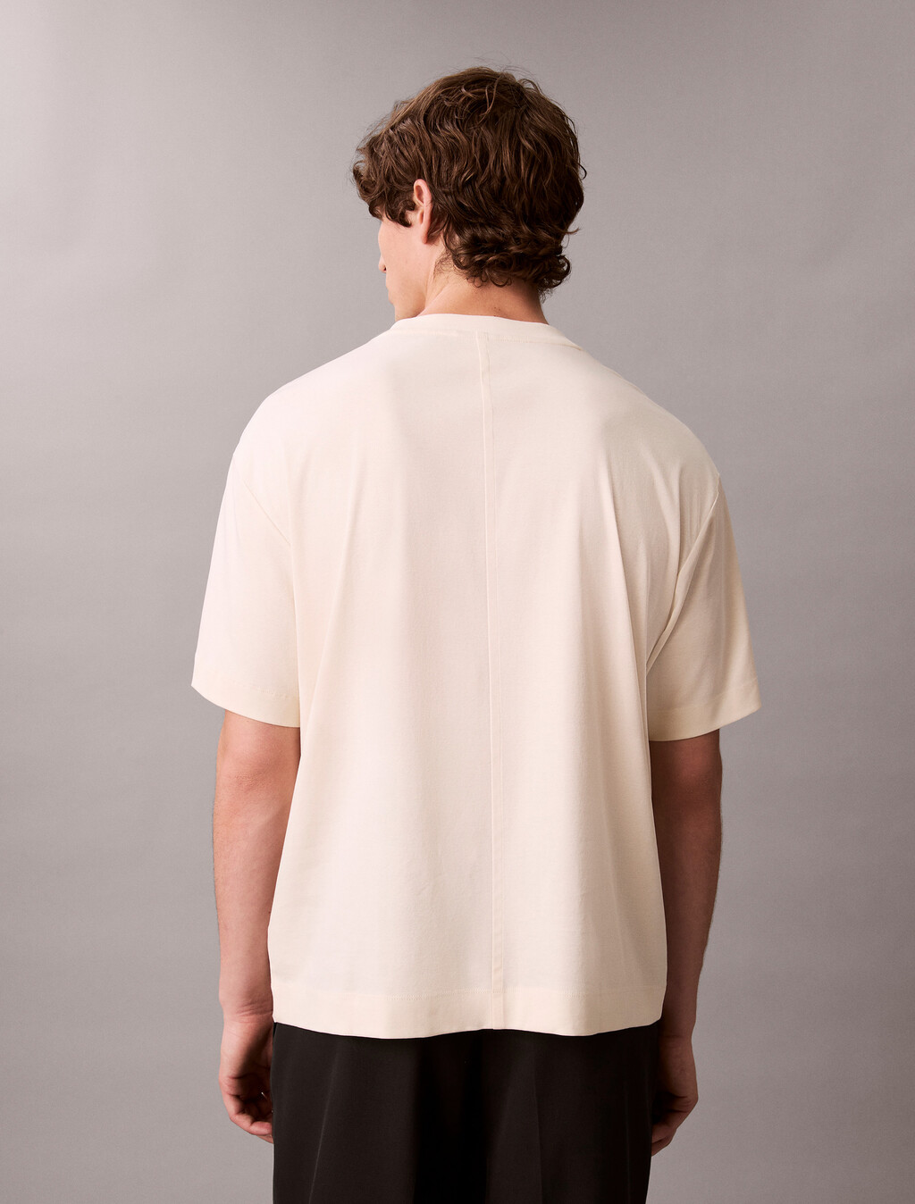 Relaxed Premium Interlock Emblem Logo T-Shirt, Antique White, hi-res