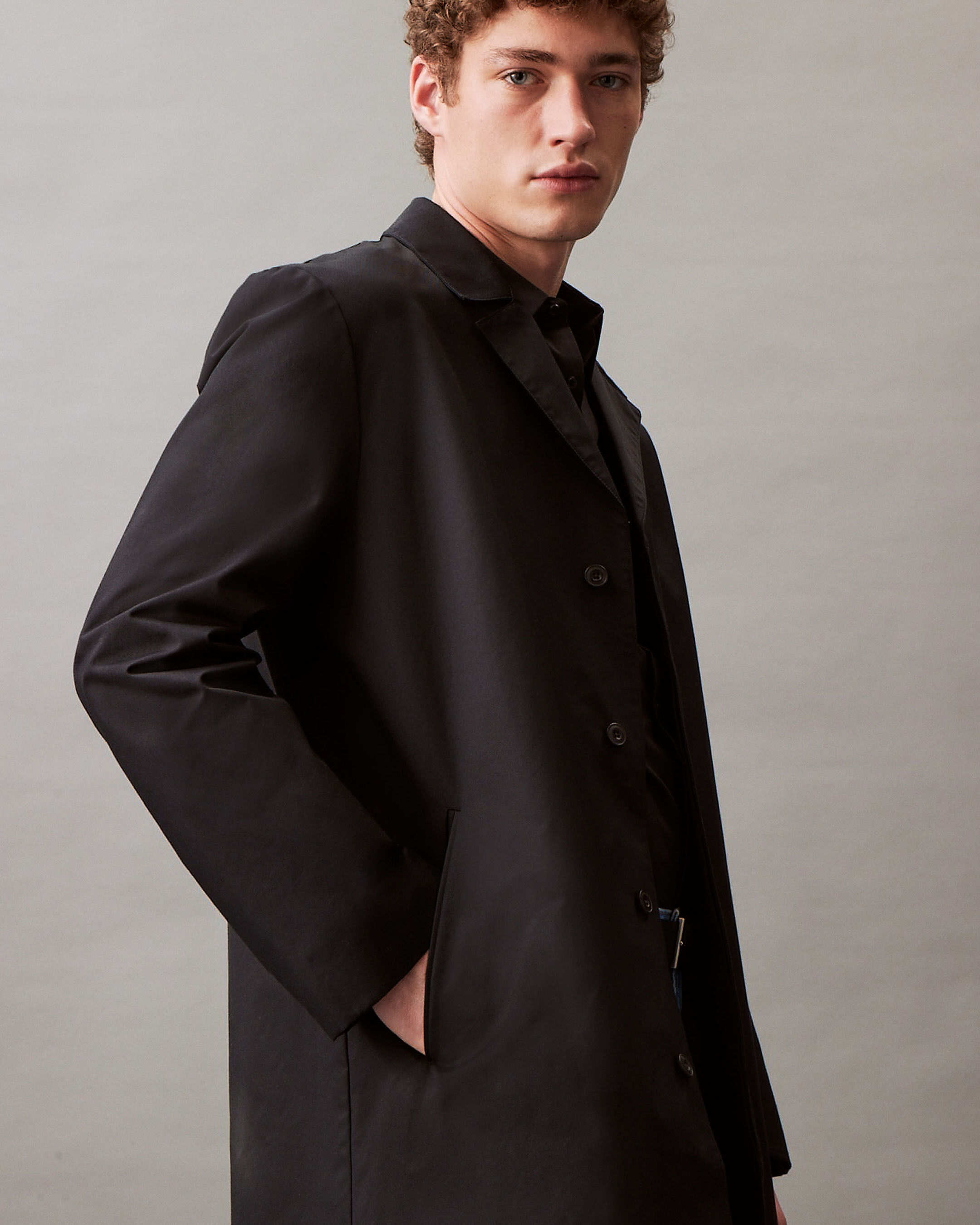 Calvin klein pea coat mens new arrivals