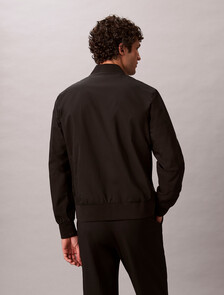 Matte Bomber Jacket, Black, hi-res