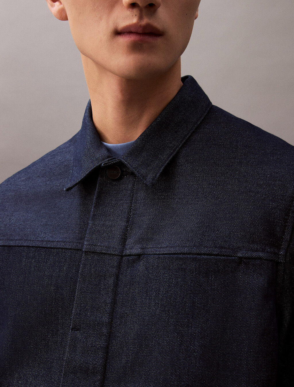 Refined Climate Tech Trucker Jacket, INDIGO FOREVER RAW, hi-res