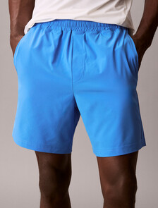 Water-Repellent Performance Gym Shorts, Aegean Ocean, hi-res