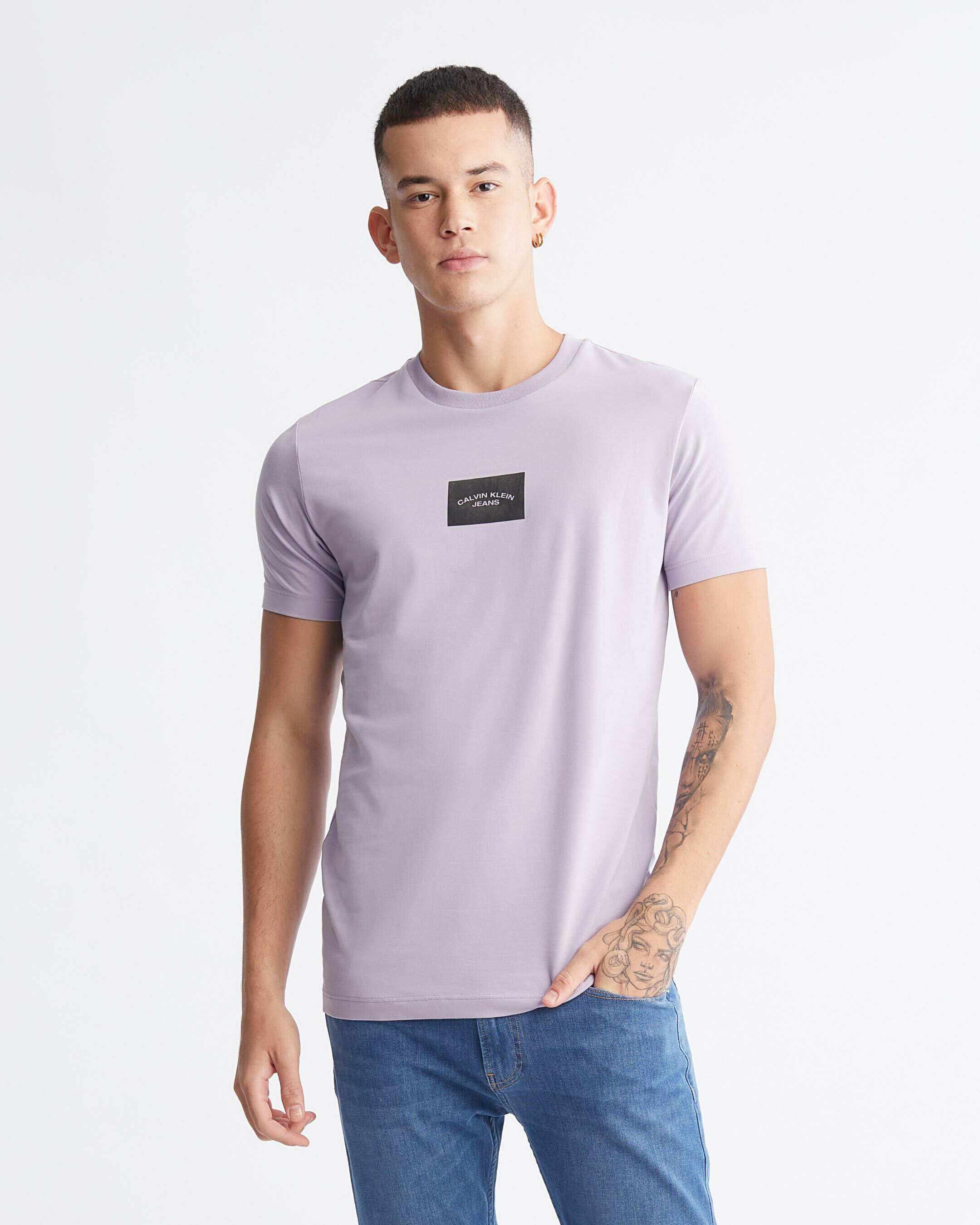 Modern Workwear Box Logo Tee purple Calvin Klein Singapore