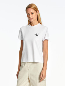 Monogram Tee, Bright White, hi-res