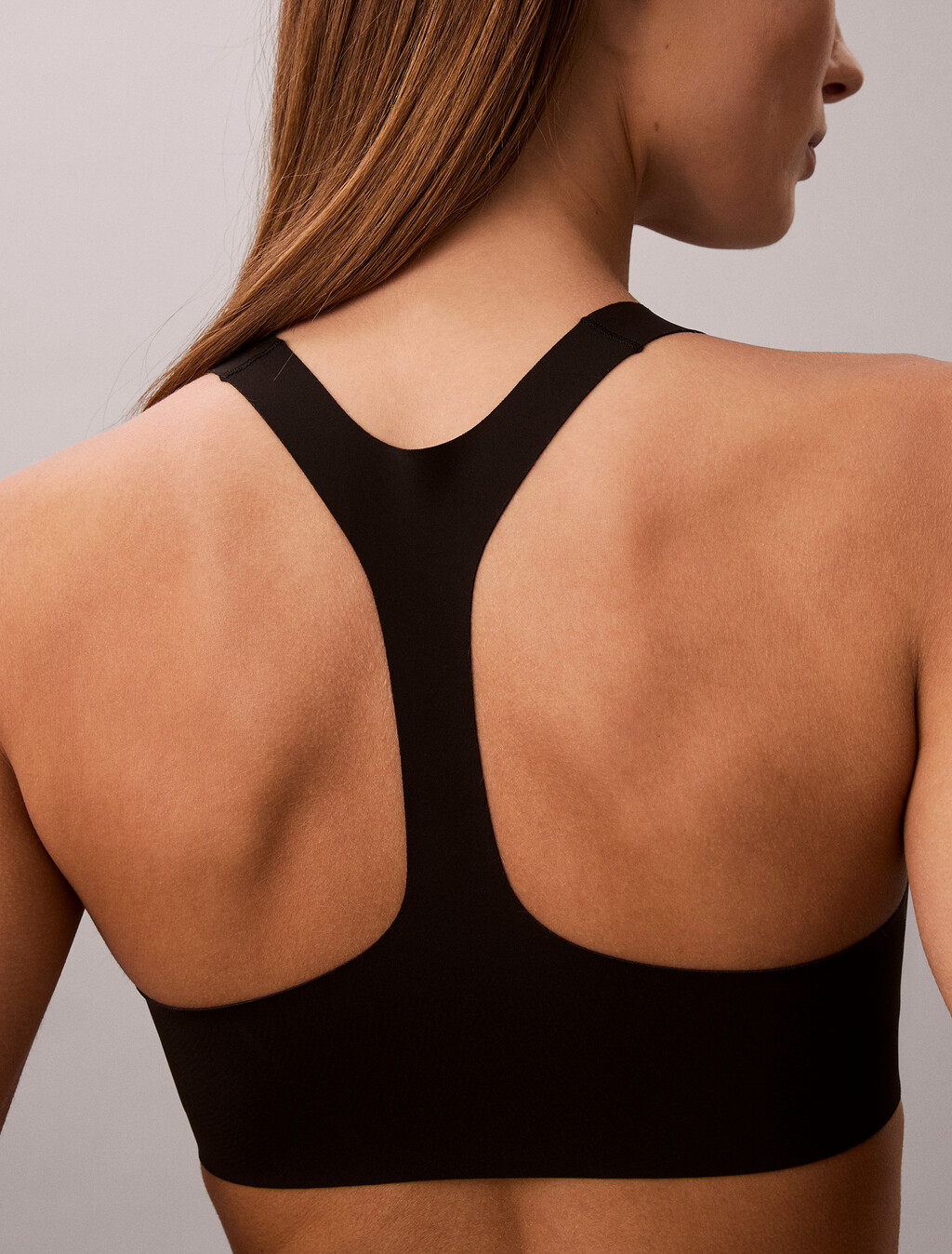 Lightly Lined Racerback Bralette - Invisibles, Black, hi-res