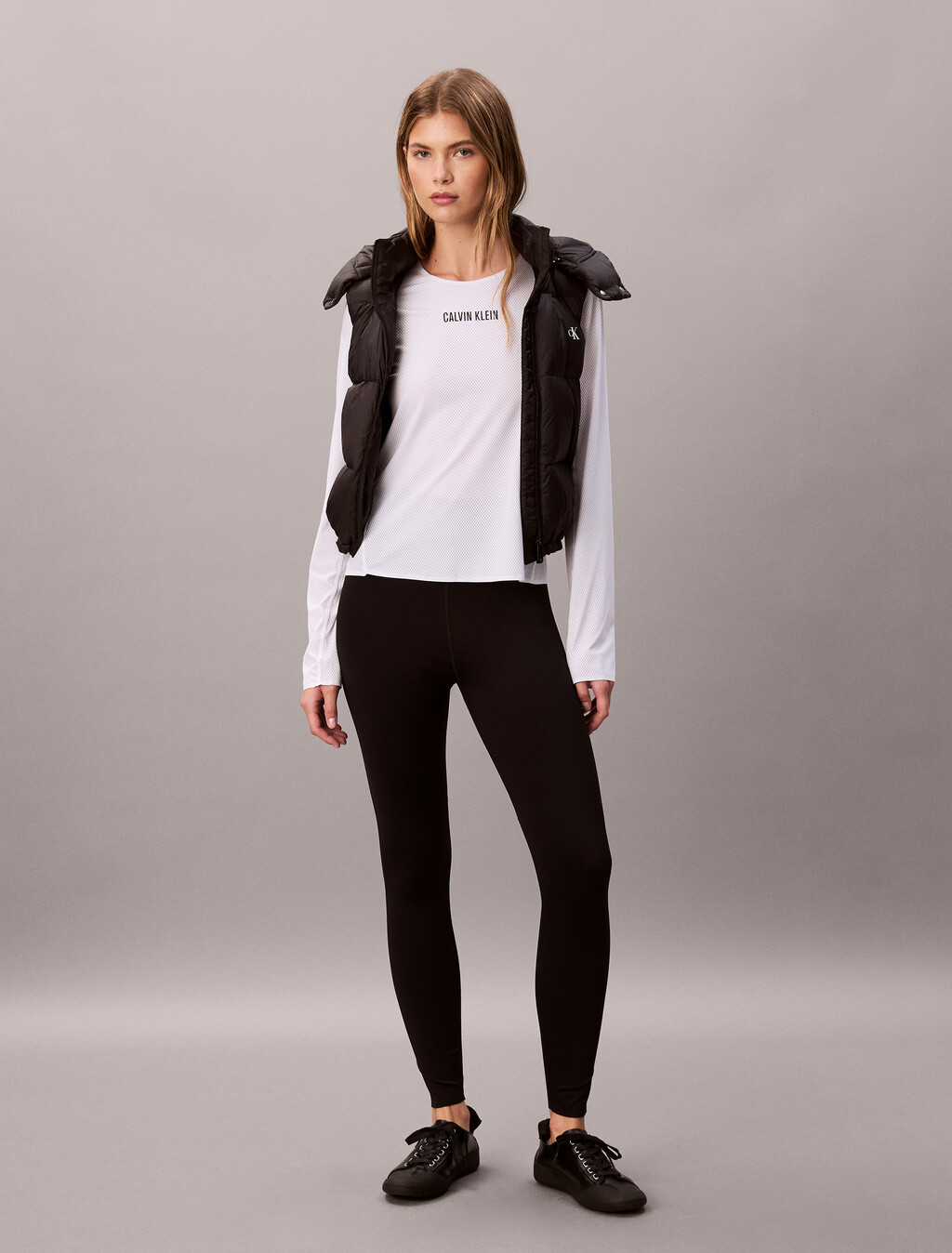 Intense Power Mesh Top, Brilliant White, hi-res