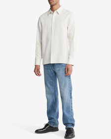 Classic Linen Shirt, White Onyx, hi-res