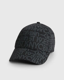 ORGANIC COTTON LOGO CAP, Black / Overcast Grey, hi-res