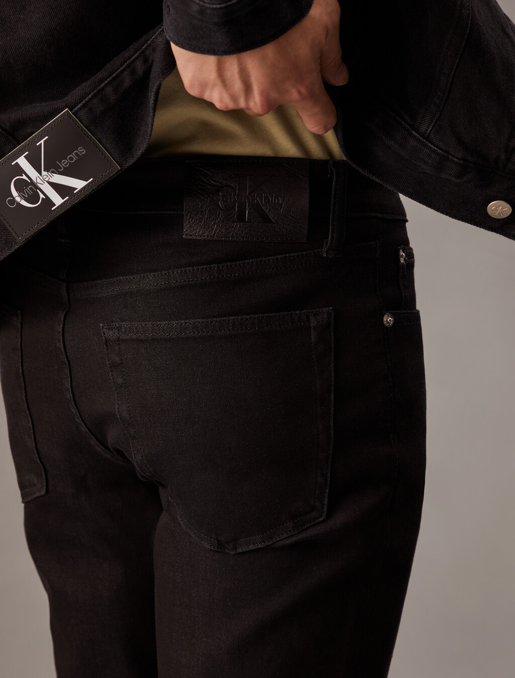 37.5 Bi-Stretch Slim Black Jeans, 055B BLACK, hi-res
