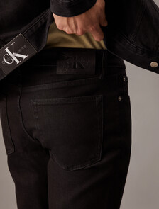 37.5 Bi-Stretch Slim Black Jeans, 055B BLACK, hi-res