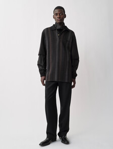 Cole Jacquard Polo, STONED BLACK, hi-res