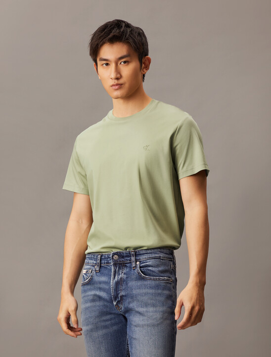 Embossed Monogram Slim Tee