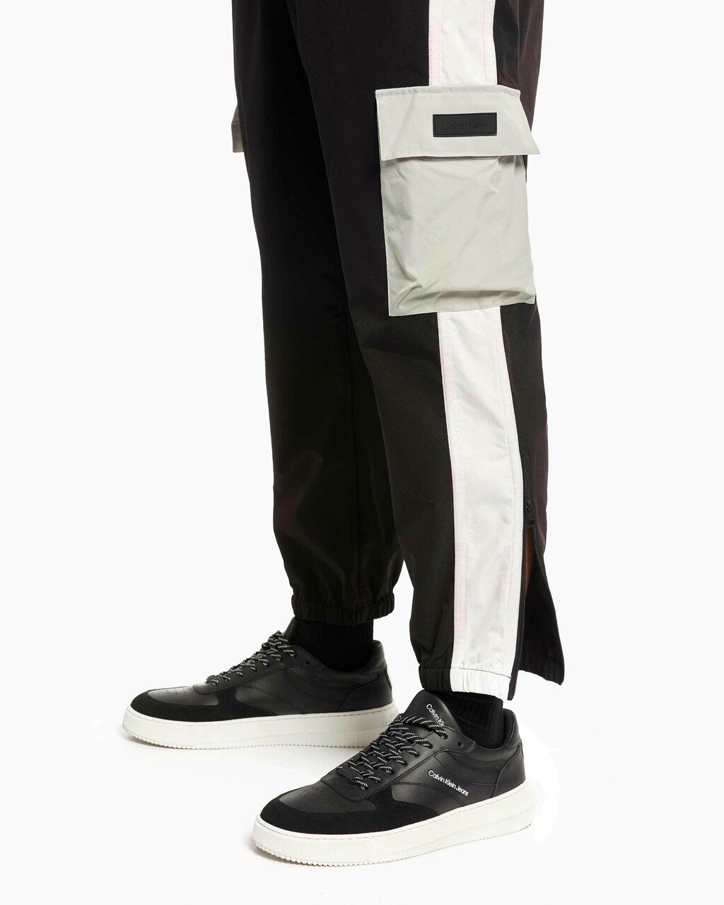 Unisex Color Block Joggers, Ck Black, hi-res