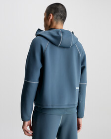 Zip Up Logo Hoodie, DARK SLATE, hi-res