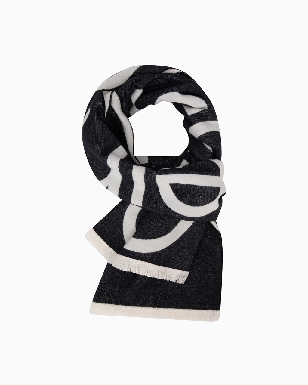 Logo Scarf, BLACK, hi-res