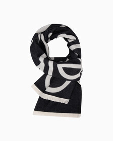 Logo Scarf, BLACK, hi-res