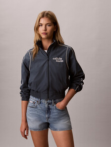 Nylon Piping Jacket, Dark Slate, hi-res