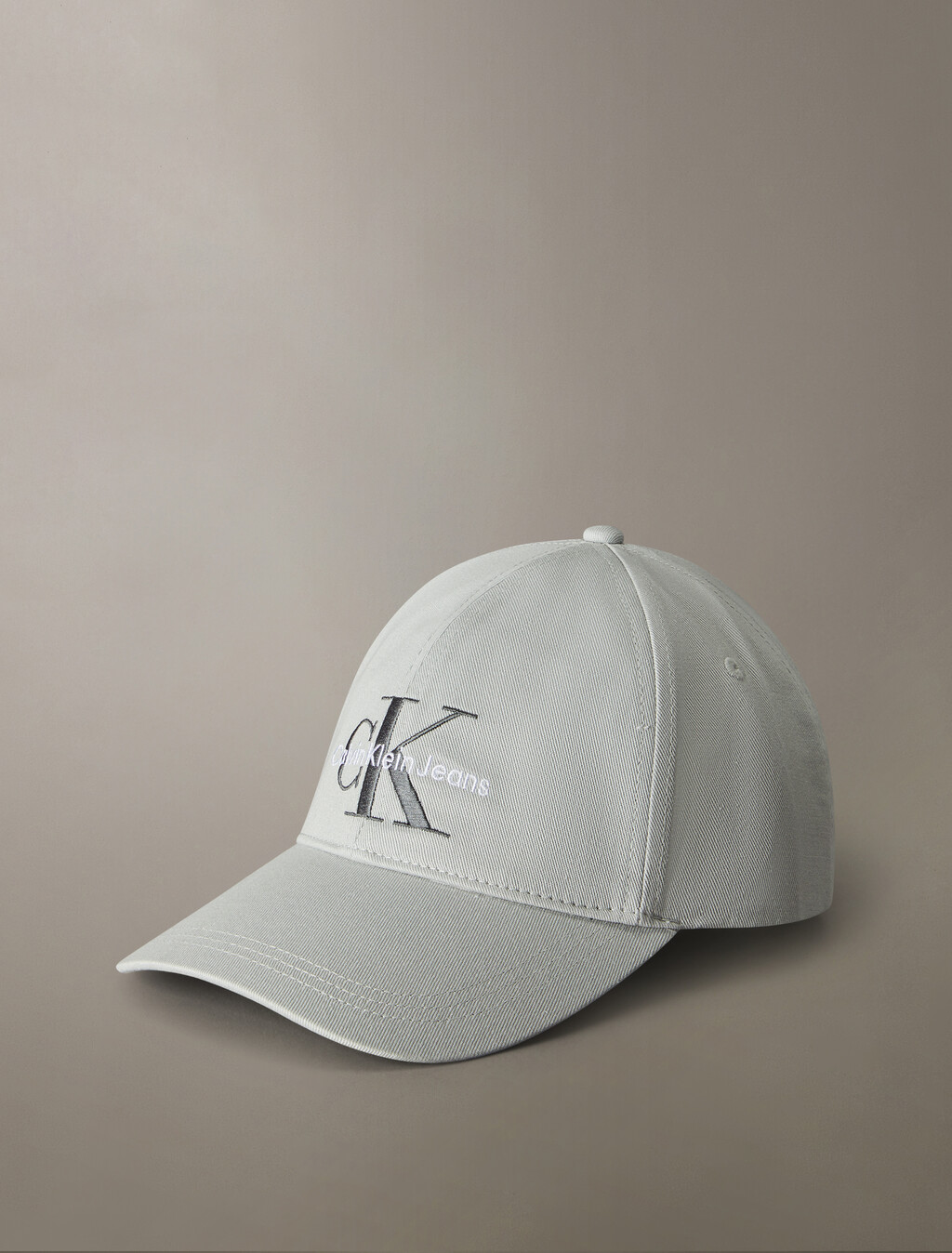 Monogram Baseball Cap, Mirage Gray, hi-res