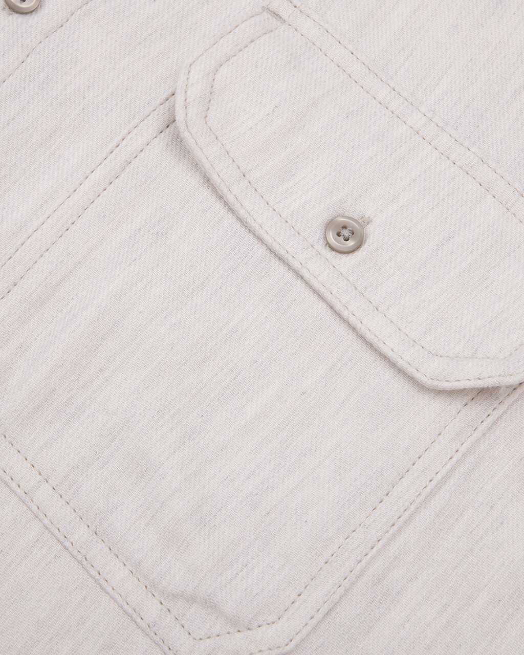 Double Pocket Melange Button-Down Shirt, Lunar Rock, hi-res