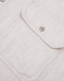 Double Pocket Melange Button-Down Shirt, Lunar Rock, hi-res