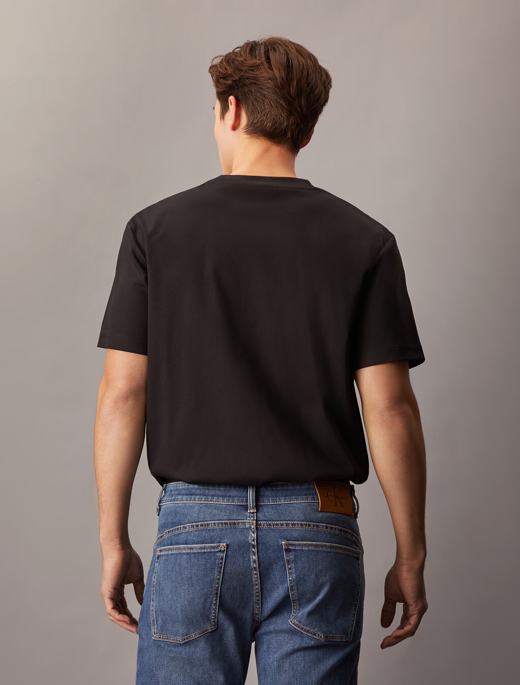 Soft Box Monogram Interlock Tee, Ck Black, hi-res