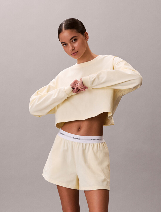 Logo Cotton Jersey Lounge Shorts