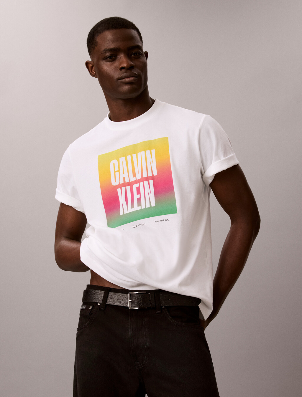 Relaxed Logo T-shirt - Pride, Brilliant White, hi-res