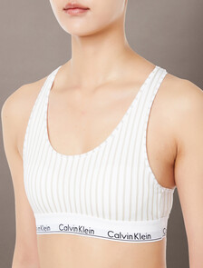 Icon Cotton Lightly Lined Bralette, 17744 STEADY STRIPE+PELICAN, hi-res