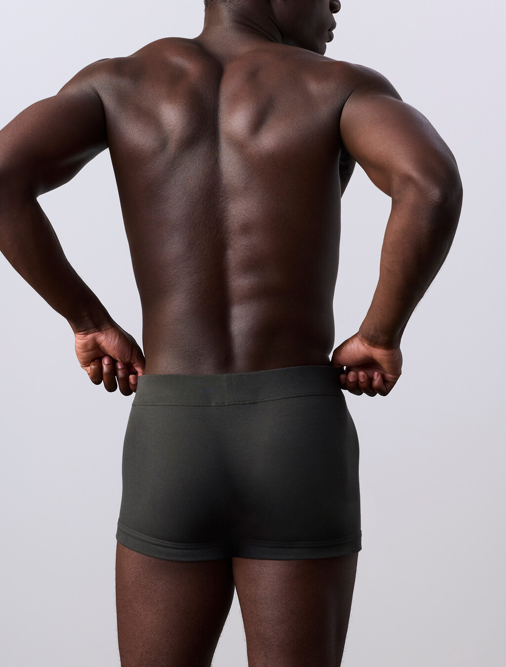 Jung Kook for Calvin Klein Heritage Cotton Monologo Trunk, Peat, hi-res