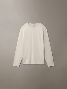 The Calvin Mercerized Tee, Vaporous Gray, hi-res