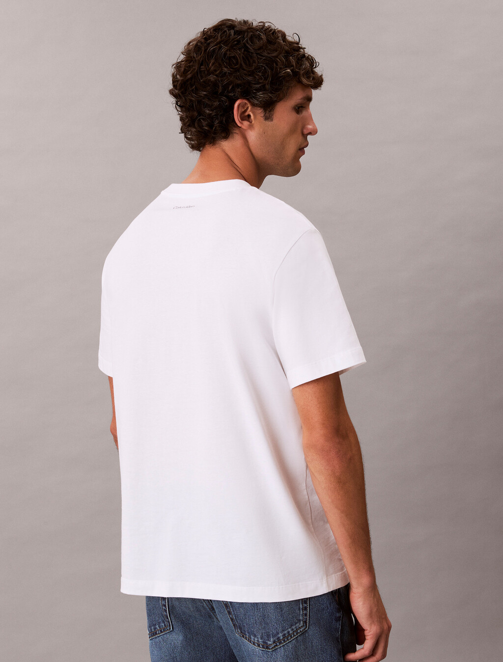 Embroidered Logo T-shirt, Bright White, hi-res