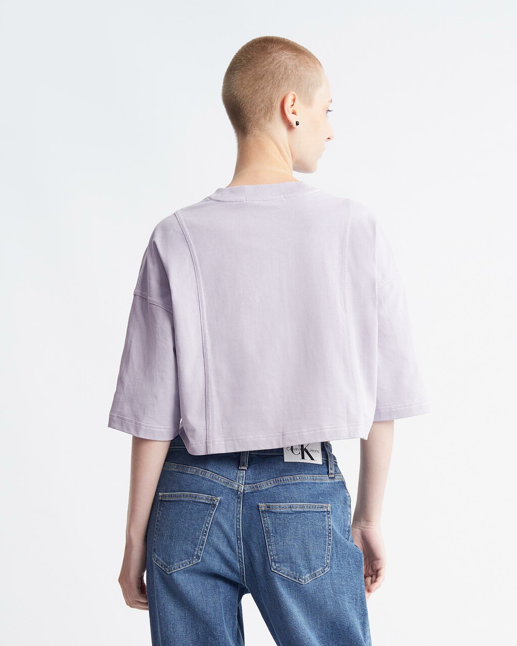Monologo Badge Oversized Tee, Lavender Aura, hi-res