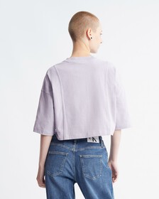 Monologo Badge Oversized Tee, Lavender Aura, hi-res