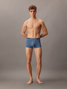 Refined Micro Stretch Low Rise Trunks 3 Pack, Moonlight Blue/High Rise/Black, hi-res