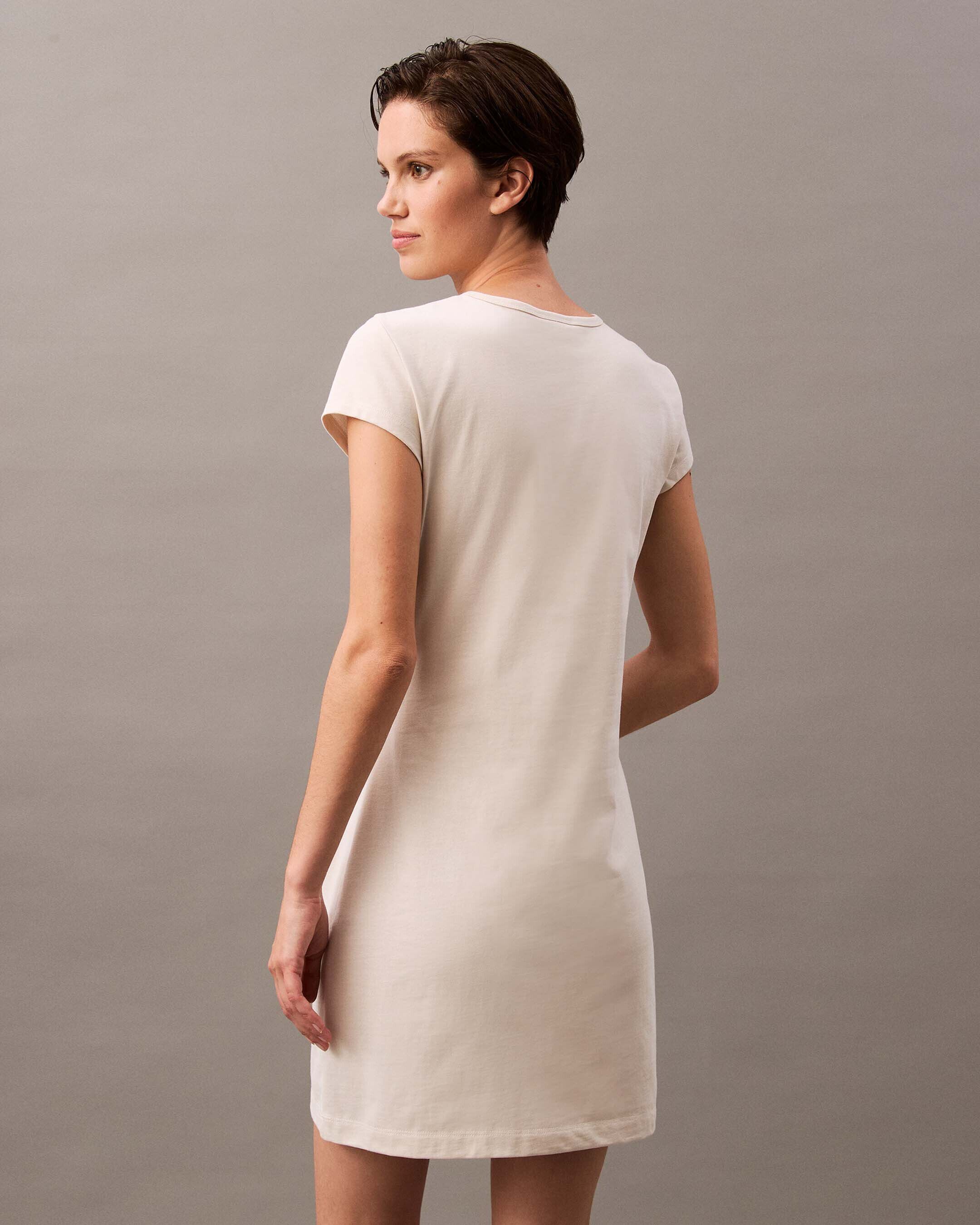 Archive Logo Baby T-shirt Dress | natural | Calvin Klein Archive Logo Baby T-shirt Dress | natural | Calvin Klein