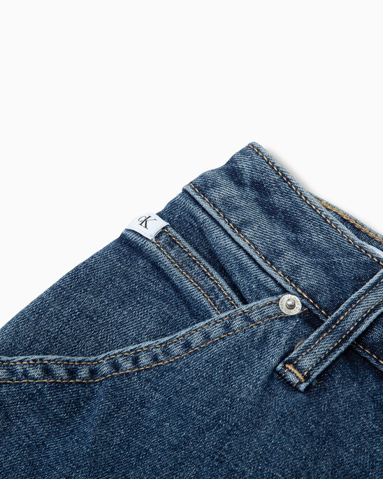 90s Straight Blue Stonewash Utility Jeans
