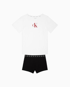 CK ONE WEEKEND PYJAMA SET, PVHWHITE/W/PVHBLACK, hi-res