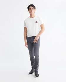Reconsidered Grey Stretch Slim Jeans, Grey, hi-res