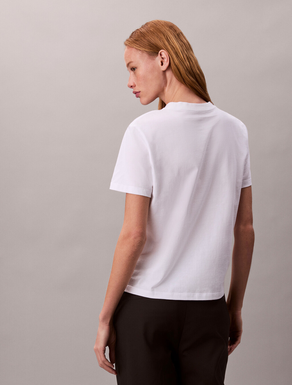 Glossy Metallic Logo T-shirt, Bright White, hi-res