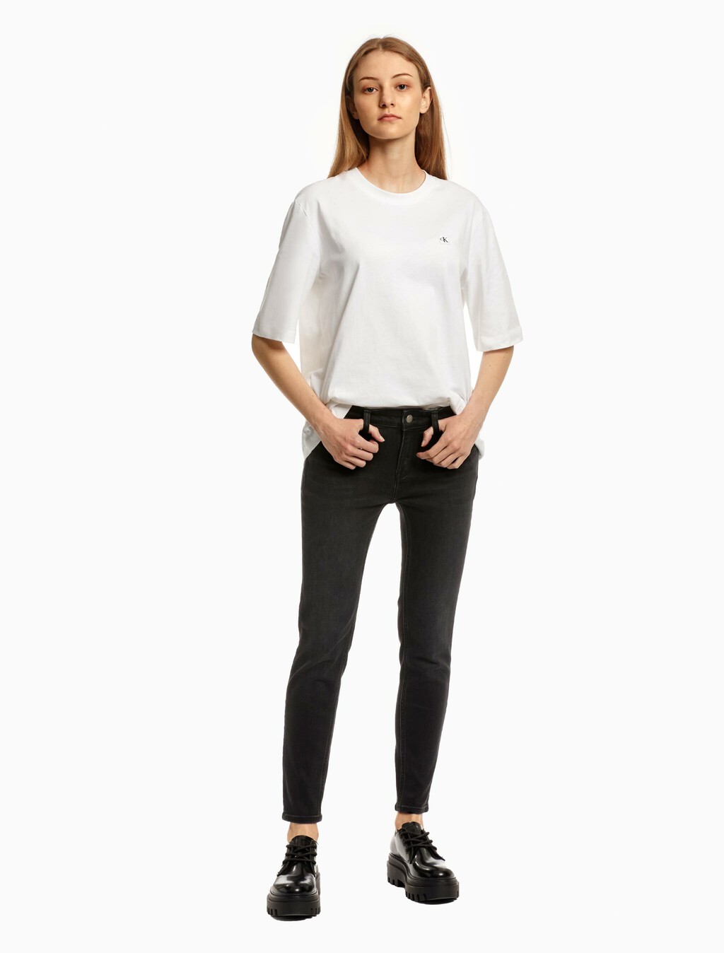 Core Black Body Ankle Jeans, Acd Wash Black, hi-res