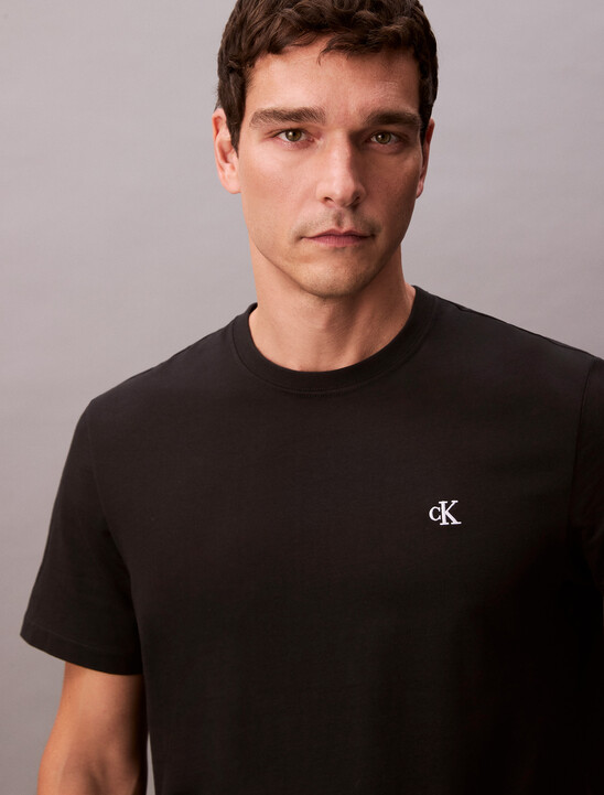 Embroidered Monogram Logo Relaxed T-Shirt