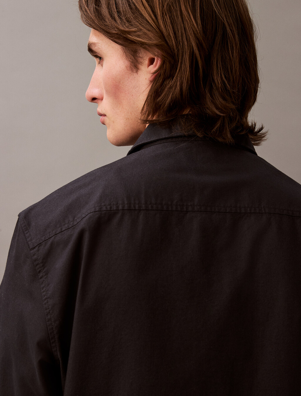 Solid Classic Oxford Button-Down Shirt, Black, hi-res