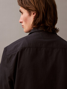 Solid Classic Oxford Button-Down Shirt, Black, hi-res